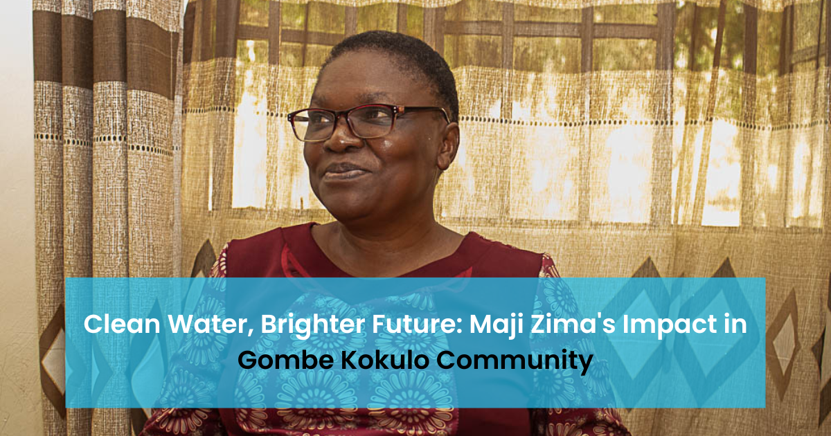 Clean Water, Brighter Future: Maji Zima's Impact in Gombe Kokulo Community